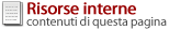 Risorse interne - contenuti di questa pagina
