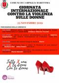 locandina contro violenza donne 2019
